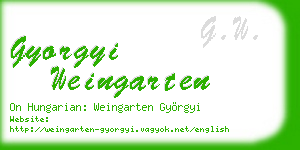 gyorgyi weingarten business card